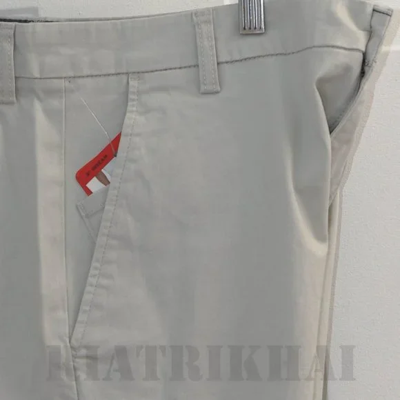 Tan NWT Mens Flat-Front Chino Shorts Chaps - Picture 9 of 9
